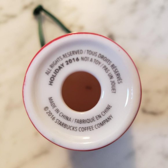 Starbucks 2016 Original Red Holiday Cup Ornament - Picture 3 of 4